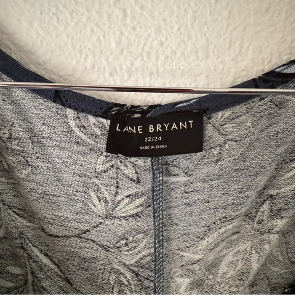 Lane Bryant Plus Size Floral Sweetheart Neck Tunic Tee 22/24 Casual Chic - Picture 5 of 11